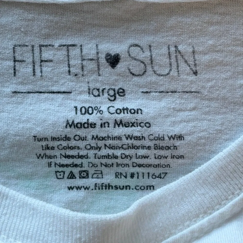 Fifth Sun White Long Sleeve with Tropical Graphic - Picture 4 of 5